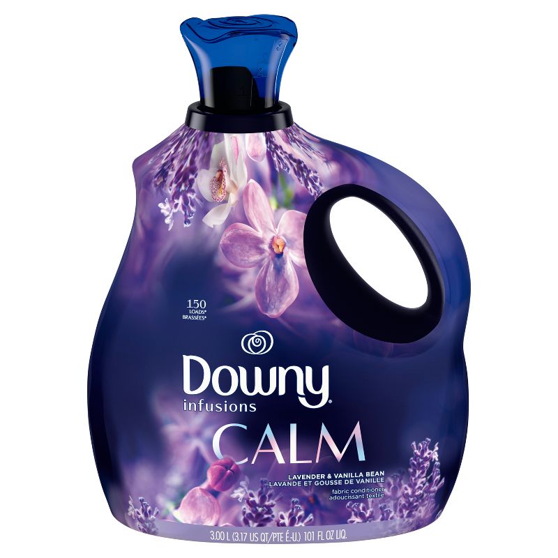 Downy Infusions Calm Liquid Fabric Softener - Lavender & Vanilla Scent, 3 of 20