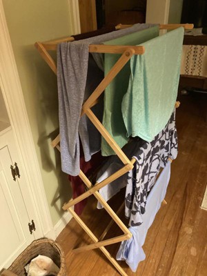 Target bamboo clothes rack hot sale