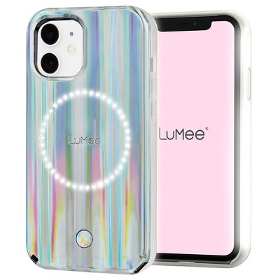 LuMee Halo by Paris Hilton Apple iPhone 12 Mini Light Up Selfie Case - Holographic