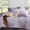 5/7 Pcs Soft Bedding Set All Season Boho Bed in a Bag Contrasting Design - 2 of 4
