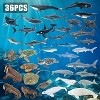 36-Piece Ocean Animal Toys Set with Shark, Whale & Octopus, Sea Creature Figurines for Play, Cake Toppers and Party Favors - 2 of 4