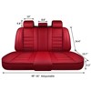 Bekrvio Universal 5-Seat Car Seat Covers Full Set, Premium PU Leather Waterproof Front & Rear Protector for Cars, SUVs & Trucks - 4 of 4
