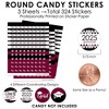 Big Dot of Happiness Maroon Grad - Best is Yet to Come - 2025 Burgundy Graduation Party Small Round Candy Stickers - Party Favor Labels - 324 Count - 3 of 4