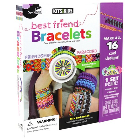 Kits For Kids: Best Friend Bracelets - Make Cool Designs, DIY String Jewelry Kit, Mix-Match-Create, Multicolor & Pattern Bracelets, Kids Ages 8+ - image 1 of 4