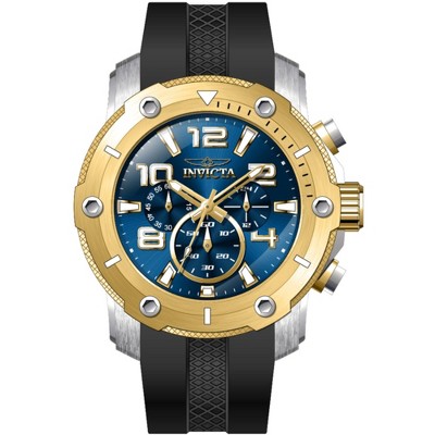 Invicta 45740 Men's Pro Diver Chronograph Blue Dial Strap Watch
