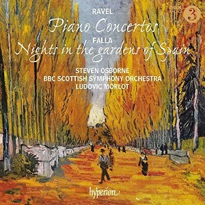 Ravel & Falla & Steven Osborne - Ravel: Piano Concertos/Falla: Nights In The Gardens Of Spain (CD) - 1 of 1