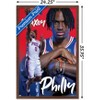Trends International NBA Philadelphia 76ers - Tyrese Maxey 24 Framed Wall Poster Prints - 3 of 4