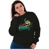 PACMAN Halloween Video Game Ghostly Fun Sweatshirt for Men or Women Brisco Brands - 3 of 4