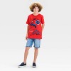 Boys' Spider - Man Graphic Short Sleeve T-Shirt - Red - 4 of 4