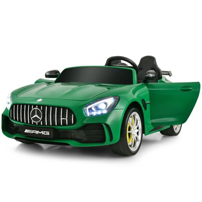 Infans 2 Seater 12V Kids Ride On Car Mercedes Benz AMG GTR w/Remote & LED Lights Green