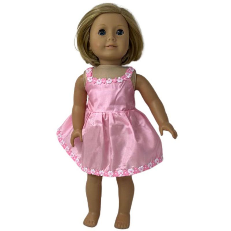 Doll Clothes Superstore Pink Darling Dress Fits 18 Inch Girl Dolls Like American Girl Our Generation My Life Dolls, 2 of 5