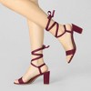 Allegra K Women's Lace Up Chunky Heels Sandals - 2 of 4