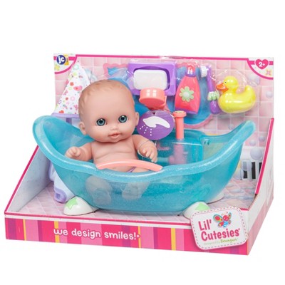 baby doll with tub