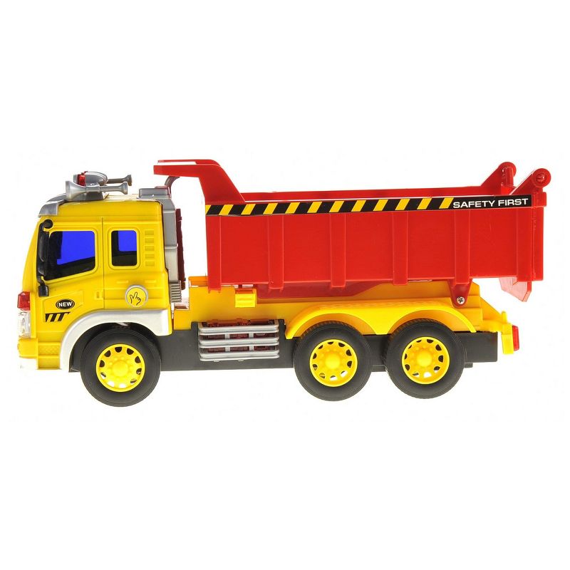 Insten Friction Powered Dump Truck Toy With Lights And Sound, 2 of 9