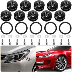 iMountek"5-Piece Car Quick Release Bumper Fasteners Kit for Front/Rear Bumper, Fender, Trunk, Hatch Lids"Black& Silver - 1 of 4