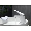 KubeBath Aqua Siza Single Lever Modern Bathroom Vanity Faucet - Matt White - 2 of 4
