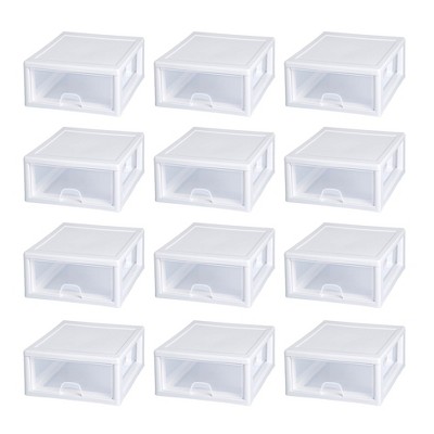 Sterilite Stackable Open Storage Bin Container, Shelf Basket, Pantry Cabinet  Organizer, And Toy Bin With Handles For Home Organization, Gray (6 Pack) :  Target