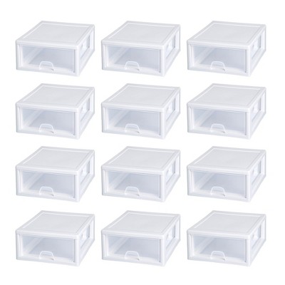 Stackable Closet Bin with Pull-Out Drawer 12 x 16 x 6 in 2023