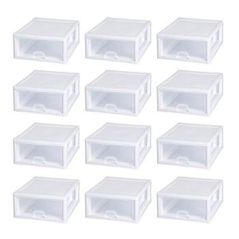 Life Story 6 Quart Small Rectangular Clear Plastic Lidded Storage Shoe Box  For Home And Closet Organization, 4 Pack : Target