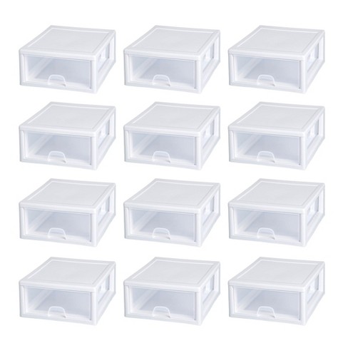 Sterilite 16 Qt Stacking Storage Drawer, Stackable Plastic Bin