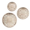 Distressed White Floral 3-piece Carved Wood Wall Decor Set - 4 of 4
