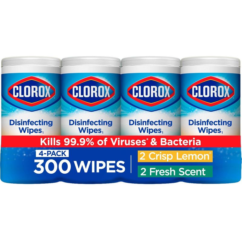 Clorox Disinfecting Wipes Value Pack - 300ct/4pk, 1 of 12