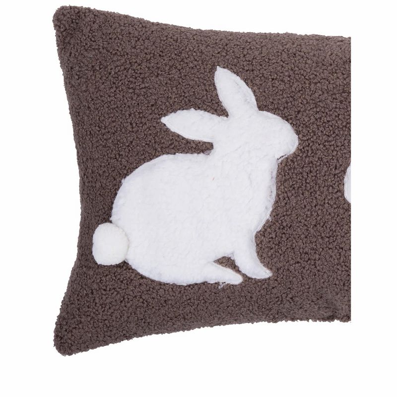 C&F Home 12" x 20" Easter Bunny Rabbit Duo Tufted Decorative Throw Pillow, 2 of 6