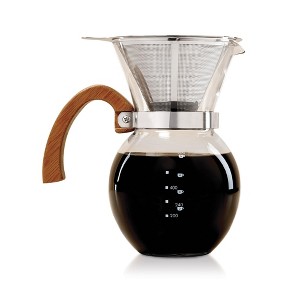 Harold Imports Pour-Over Coffee Maker Glass Carafe Stainless Steel Filter Scoop 22 Oz Capacity - 1 of 4