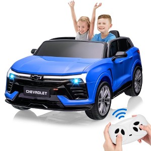 Kids Electric Ride on Car 2 Seater SUV, 24V Battery Powered Truck Licensed Chevrolet Blazer Vehicle - 1 of 4