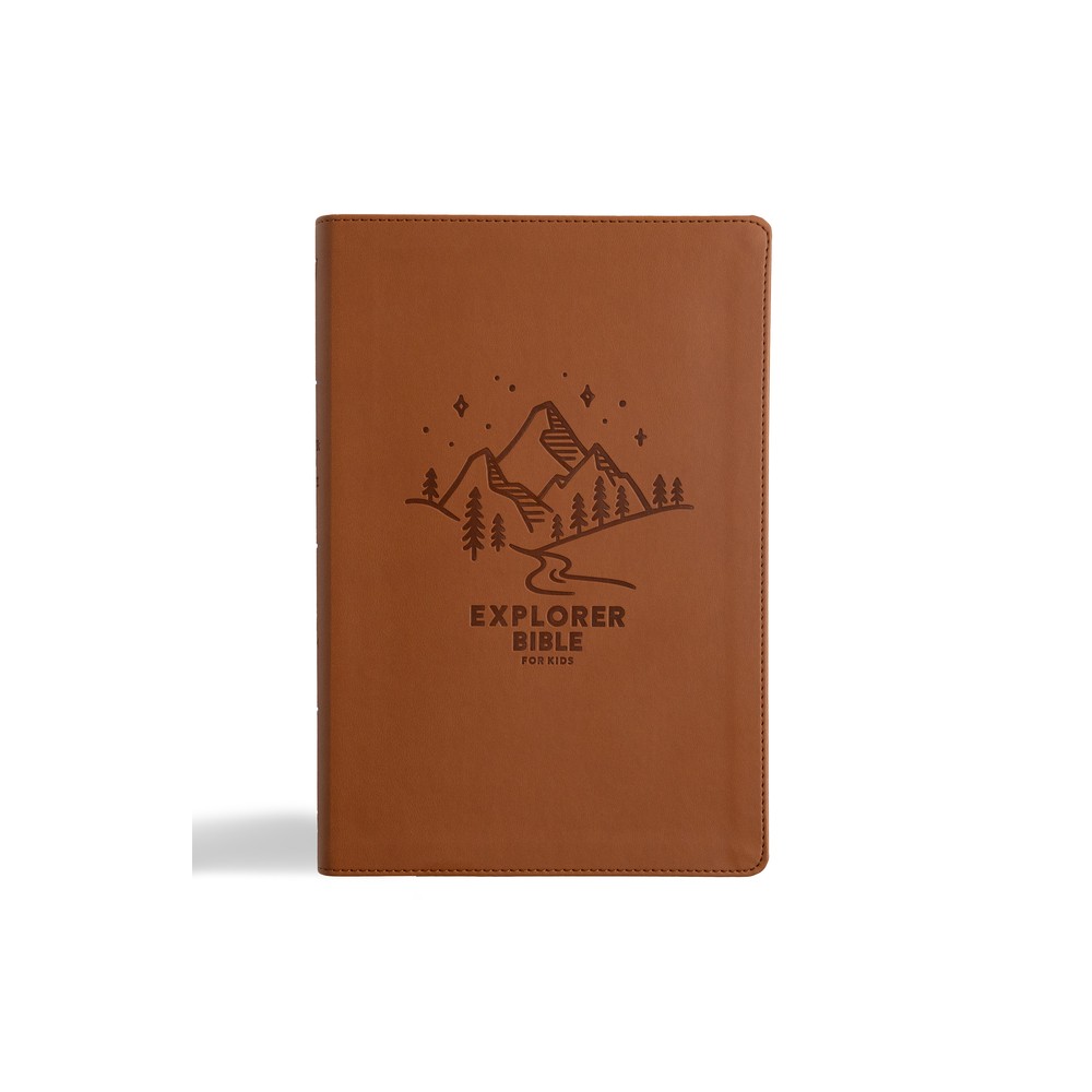 KJV Explorer Bible for Kids, Brown Leathertouch - by Holman Bible Publishers (Leather Bound)