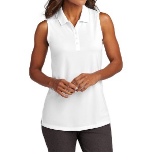 Mafoose Women's Dry Zone Moisture-Wicking UV Micro-Mesh Sleeveless Polo Shirt - 1 of 4