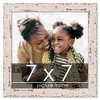 PosterPalooza | Square Shabby Chic White Picture Frame - UV Acrylic, Foam Board Backing, Hanging Hardware - 2 of 4