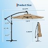 10ft Offset Patio Umbrella, Cantilever Umbrella with Easy Lift & Tilt Adjustment - 3 of 4