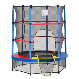 5FT Kids Trampoline with Enclosure Net for Age 3 to 6 Years - 1 of 4