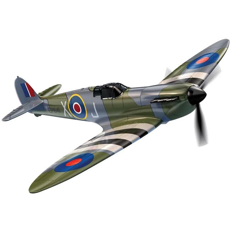 Skill 1 Model Kit D-Day Spitfire Snap Together Painted Plastic Model Airplane Kit by Airfix Quickbuild, 3 of 7