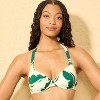 Women's Palm Leaf Print Halter Demi Underwire Bikini Top - Shade & Shore™ Multi - 3 of 4
