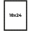 PosterPalooza | 18x24 Thin Barnwood Picture Frame, UV Acrylic, 2 Finishes - Grey and Black - 2 of 4