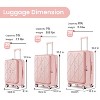 Kumasinova Expandable PC Luggage Set of 3,Hardshell Carry-On Spinner Suitcase with TSA Lock&Front Pocket,Airline-Approved,20/24/28" - 3 of 4