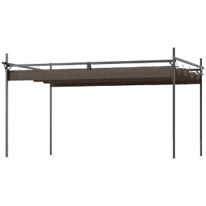10' x 13' Metal Retractable Pergola Canopy, Outdoor Pergola for Garden, Patio, Deck - 1 of 4