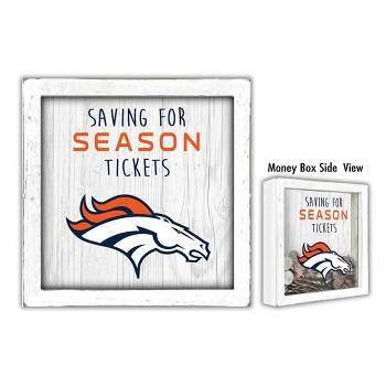 NFL Denver Broncos Saving for Tickets Money Box