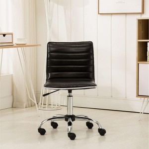 NicBex Home Office Chair with Rotatable Modern Adjustable Height Faux Leather Computer Chair with 5 Wheels for Office, Study, Bedroom - 1 of 4