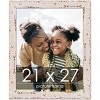 PosterPalooza | Shabby Chic White Picture Frame - UV Acrylic, Foam Board Backing, Hanging Hardware - 2 of 4