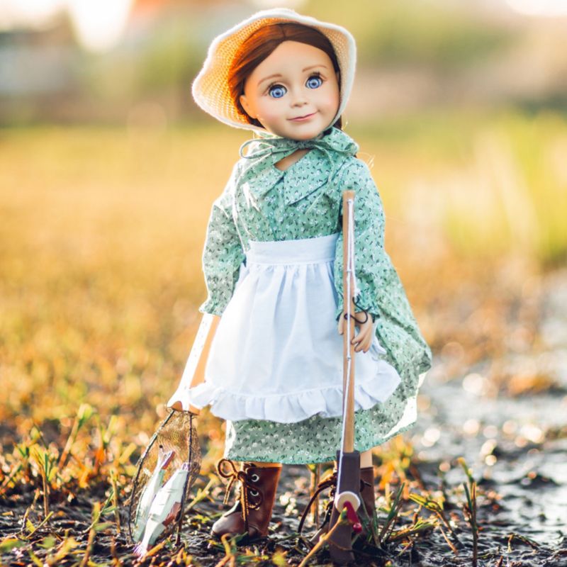 The Queen's Treasures 18 In Doll  Little House Prairie Outfit & Fishing Set, 3 of 10