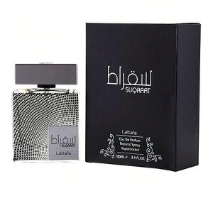 Lattafa Suqraat By Lattafa Men Ginger, Bergmaot, Sandalwood, Amber, Musk  Eau De Parfum Spray 3.4 Oz - 1 of 1