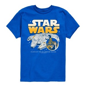 Boys' - Star Wars - Han Chewy Mil Falc Short Sleeve Graphic T-Shirt - 1 of 4