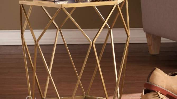 Accent Table - Soft Gold - Aiden Lane, 2 of 5, play video