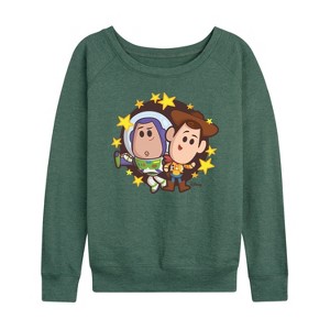 Women's - Disney - Toy Story 4 Lightweight French Terry Wide Neck Long Sleeve Shirt - 1 of 4