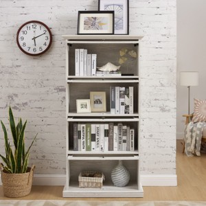 Accent Cabinet With Storage,Storage Cabinet With 4 Flip Up Glass Doors,Display Cabinet,Sideboard,Furniture Indoor,Kitchen And Dining -Maison Boucle - 1 of 4