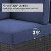 LayinSun 7 Pieces Outdoor Patio Furniture Set with 44" Fire Pit Table Rattan Sectional Sofa Conversation Sets - 2 of 4