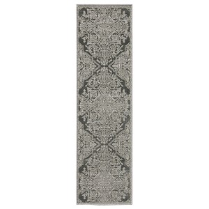 Oriental Weavers Intrigue INT12 Grey/Light Grey Indoor Area Rug - 2'3" x 7'6" - 1 of 4